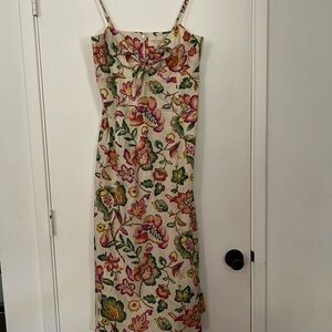 Sezane Multicolor Floral Midi Dress